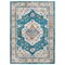 Modway Furniture Success Anisah Distressed Floral Persian Medallion 4x6 Area Rug, Blue, Ivory, Yellow, Orange